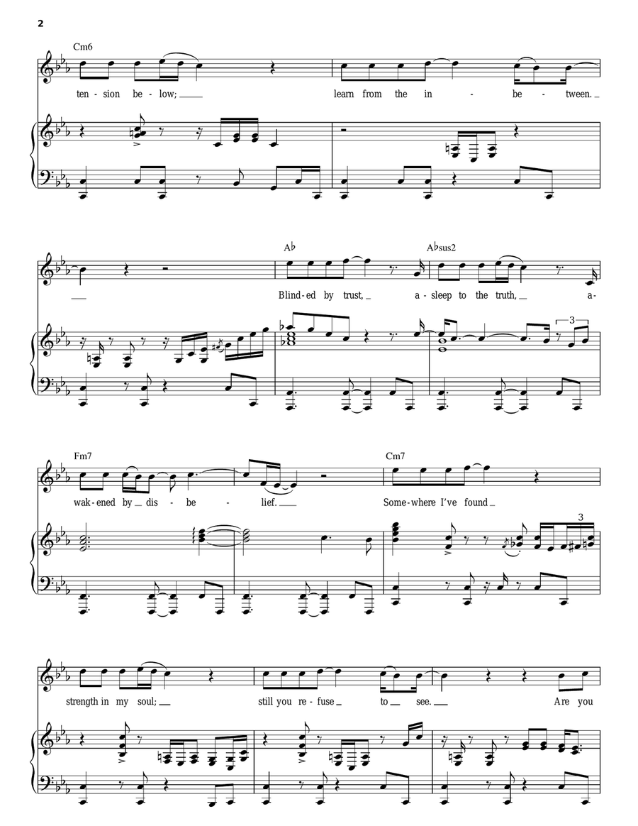 Machine Piano, Vocal scores gallery preview page 2