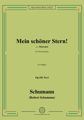 Schumann-Mein schoner Stern!,Op.101 No.4,in F Major