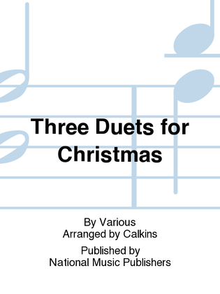 Book cover for Three Duets for Christmas