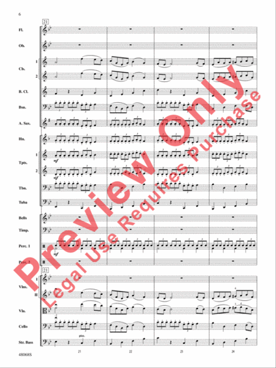 Themes from March Slav Full Orchestra scores gallery preview page 7