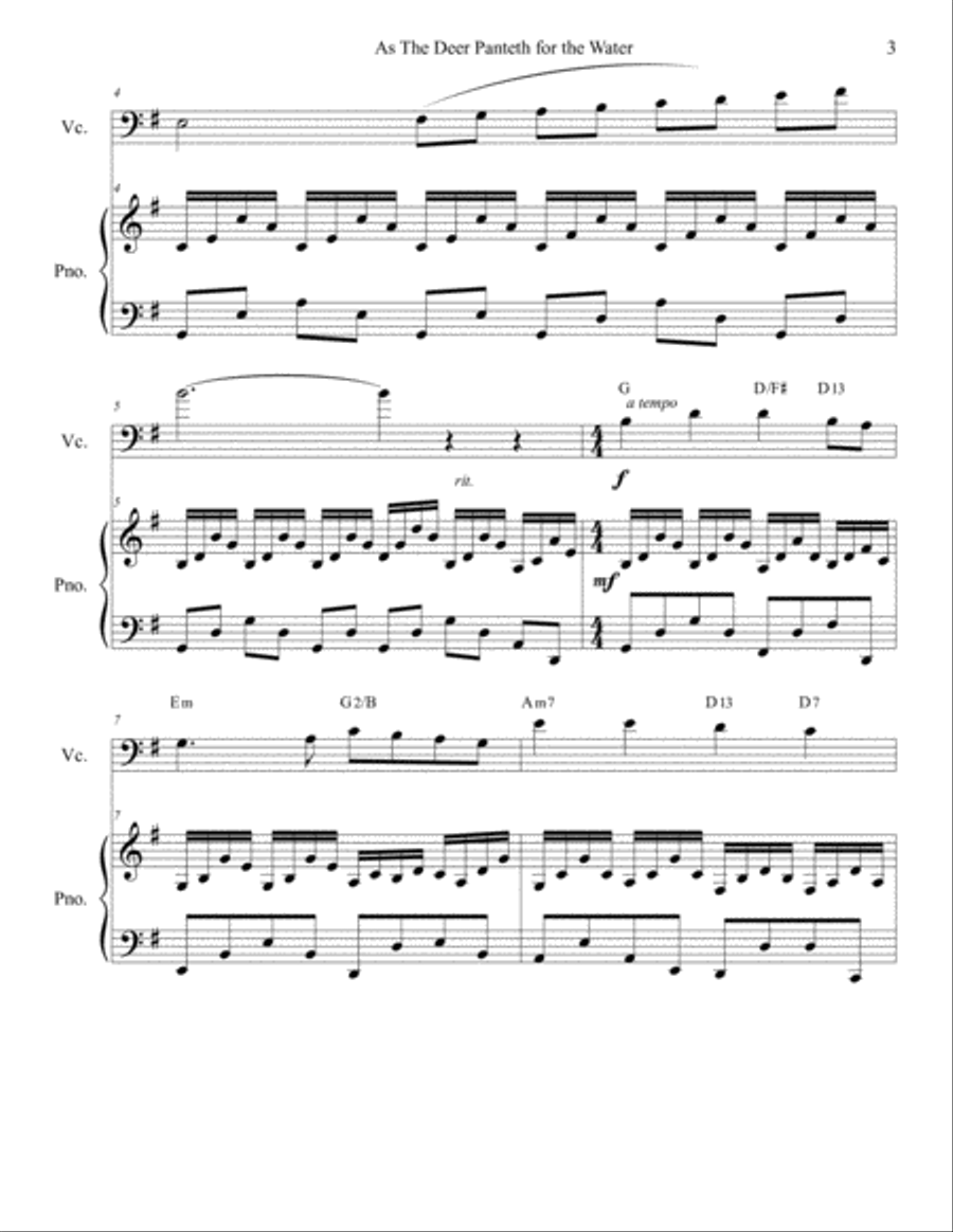 As The Deer As The Deer Piano scores gallery preview page 3