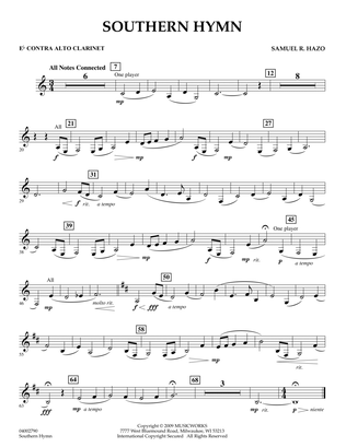 Southern Hymn - Eb Contra Alto Clarinet
