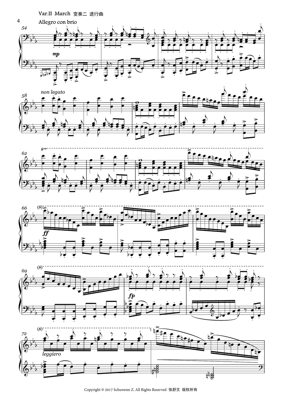 Fantasie Variations on iPhone Ringtones Piano Solo scores gallery preview page 6