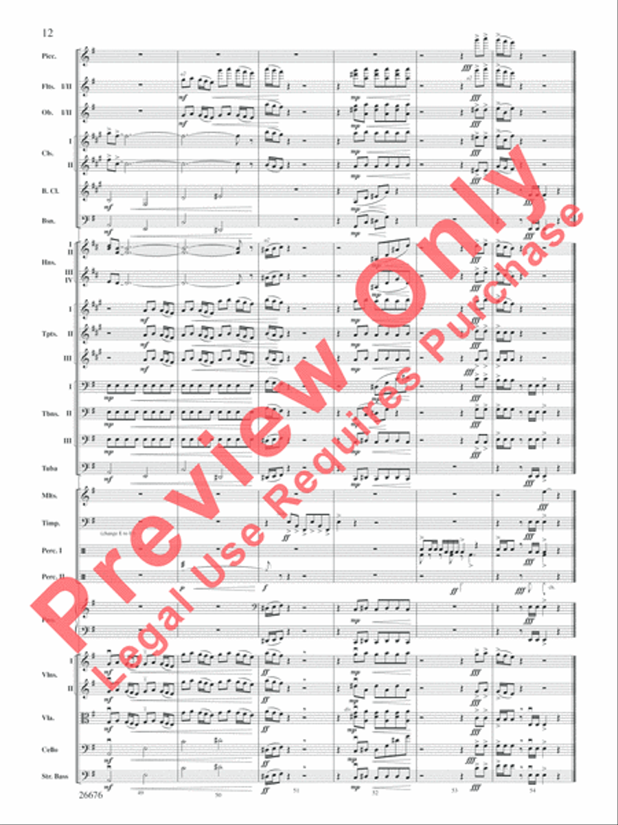 Star Wars Epic -- Part I, Suite from the Full Orchestra scores gallery preview page 13
