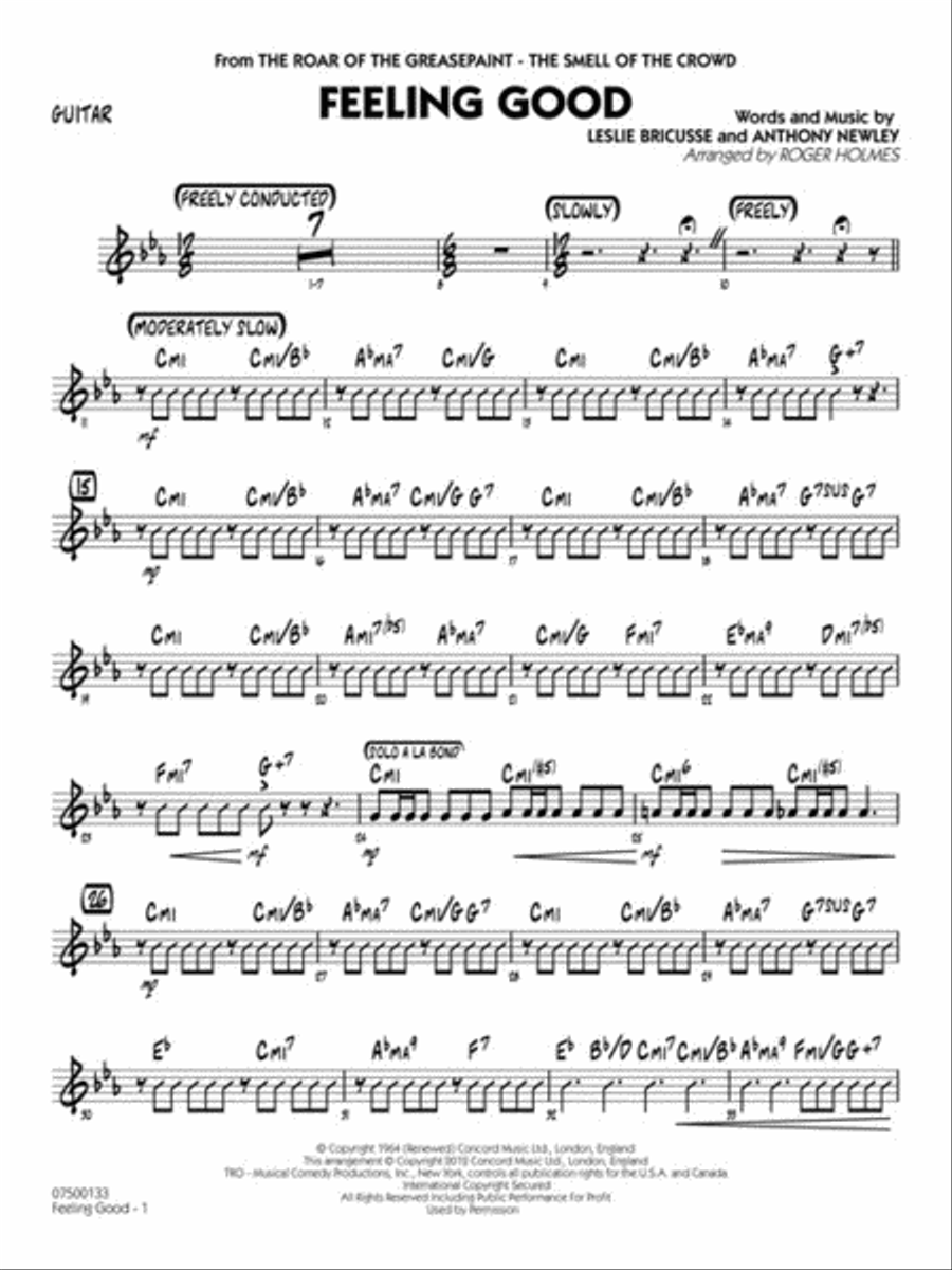 Feeling Good (Key: Cmi) Jazz Ensemble scores gallery preview page 7