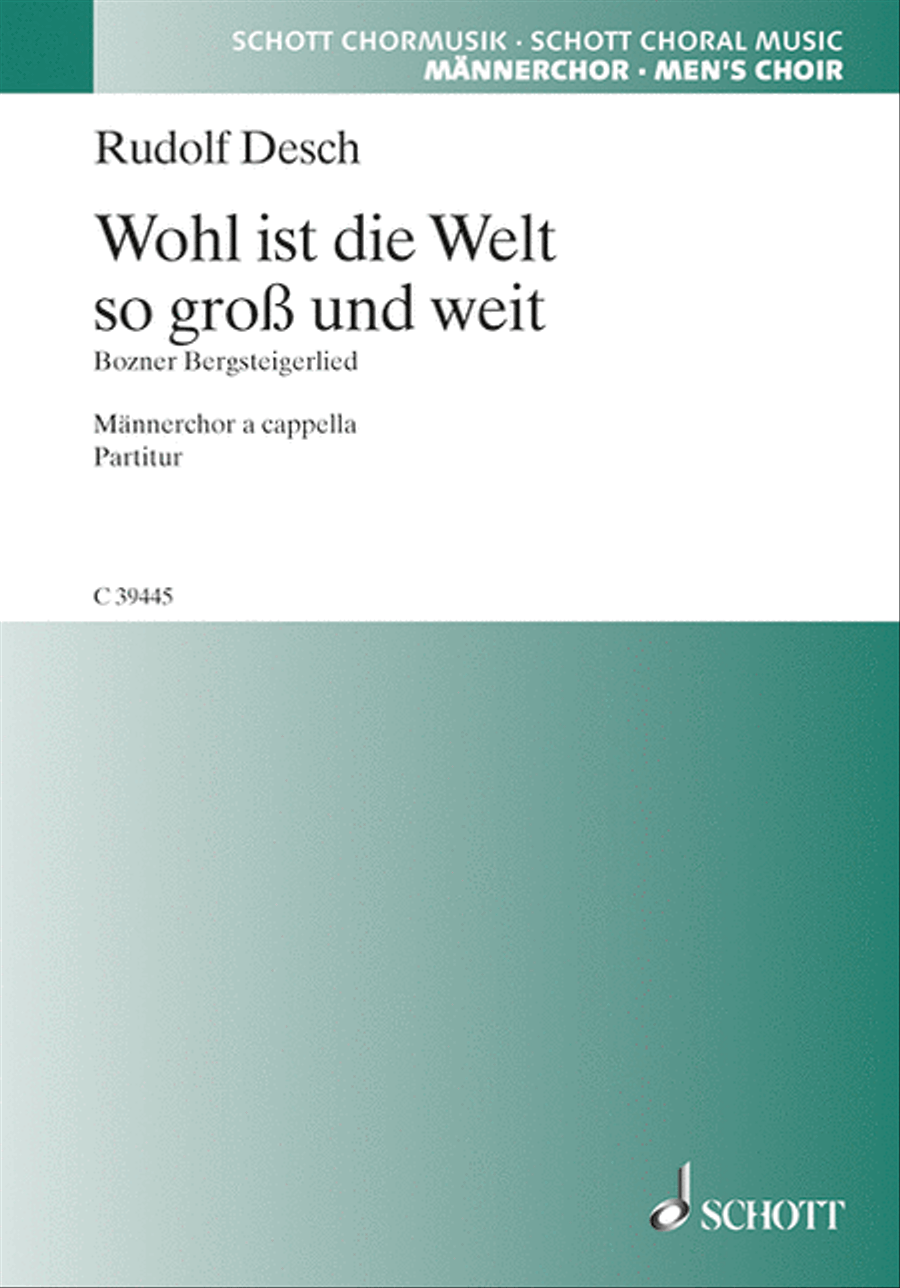 Desch R Wohl Ist D Welt So Gross (ep) TTBB scores gallery preview page 1