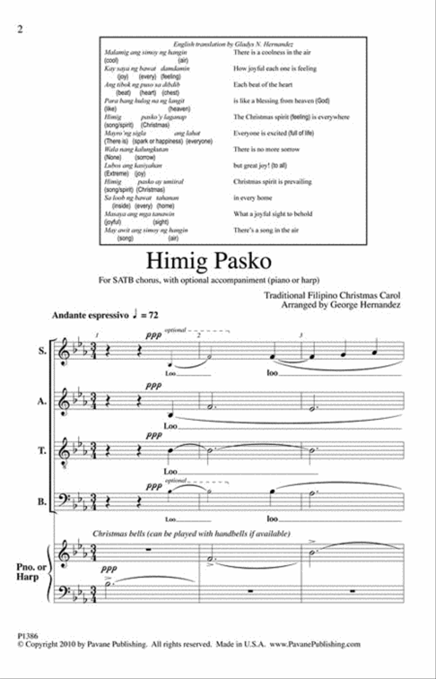 Himig Pasko 4-Part scores gallery preview page 2