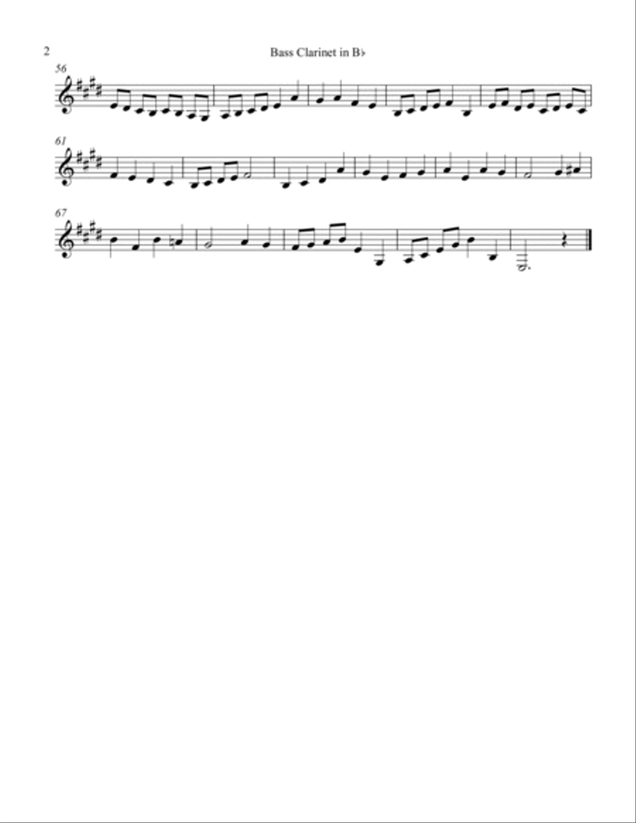 Crown Him With Many Crowns and Come Thou Fount Woodwind Quartet scores gallery preview page 4