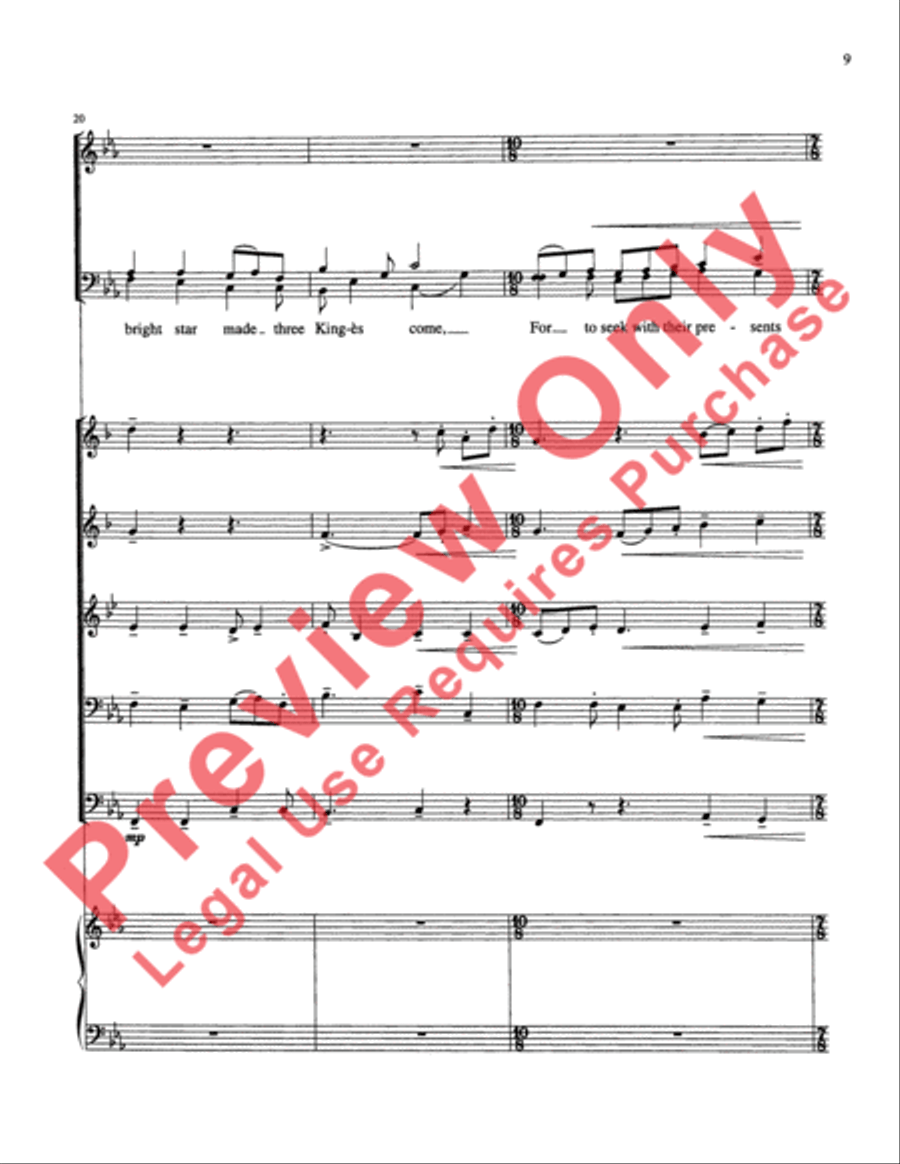 Make We Joy Now Choir scores gallery preview page 9