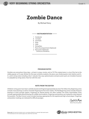 Book cover for Zombie Dance: Score