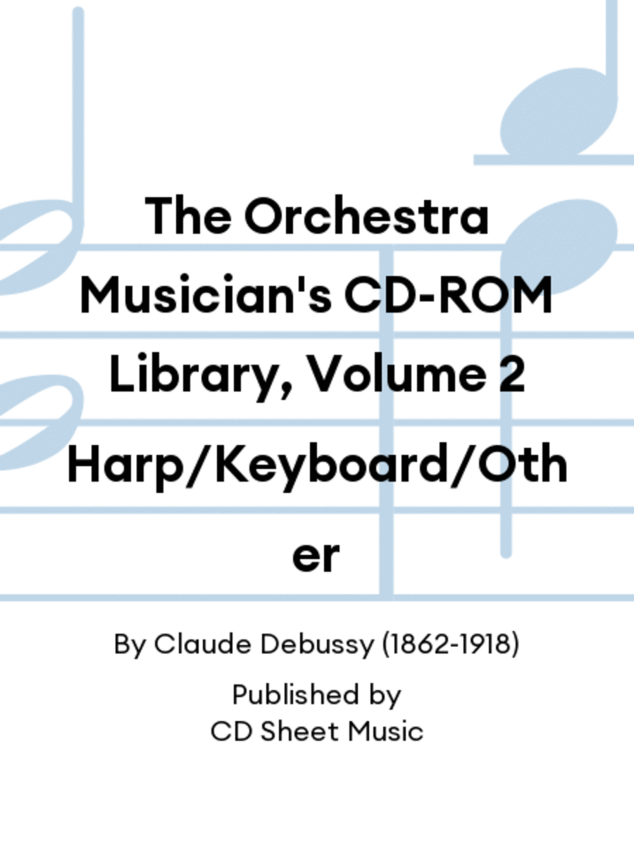 The Orchestra Musician's CD-ROM Library, Volume 2 Harp/Keyboard/Other Harp scores gallery preview page 1