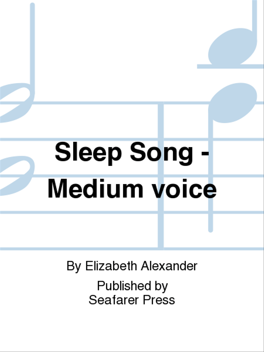 Sleep Song Alto Voice scores gallery preview page 1