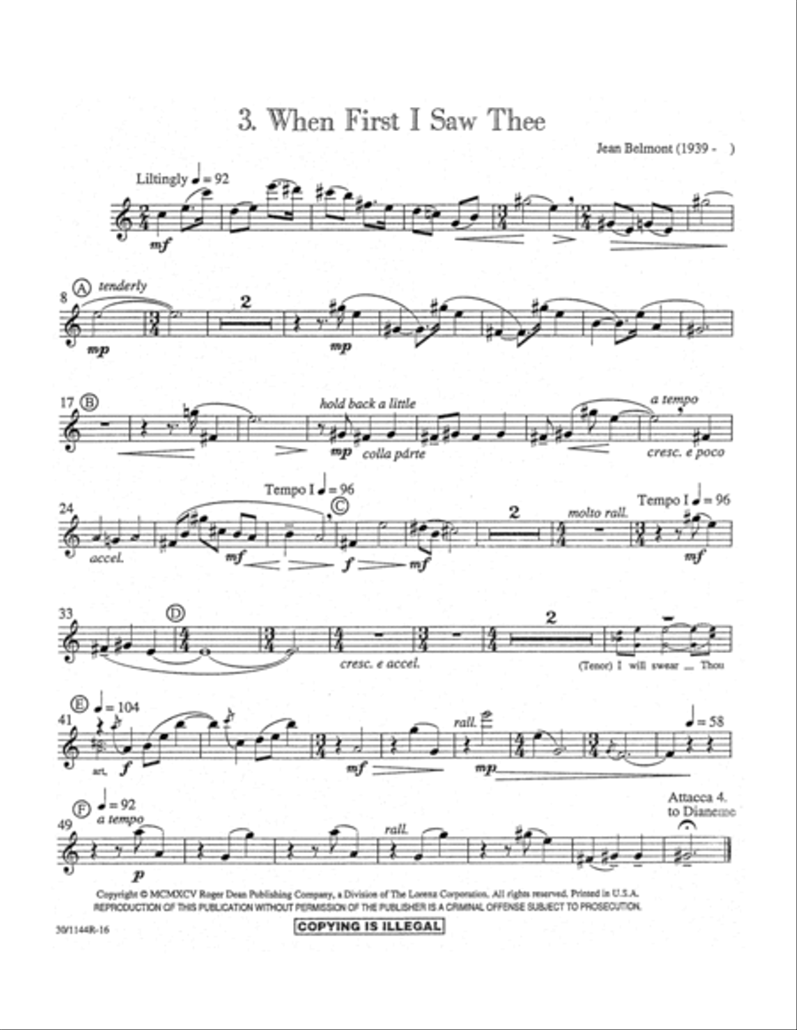 Invitations - Instrumental Parts Flute scores gallery preview page 6
