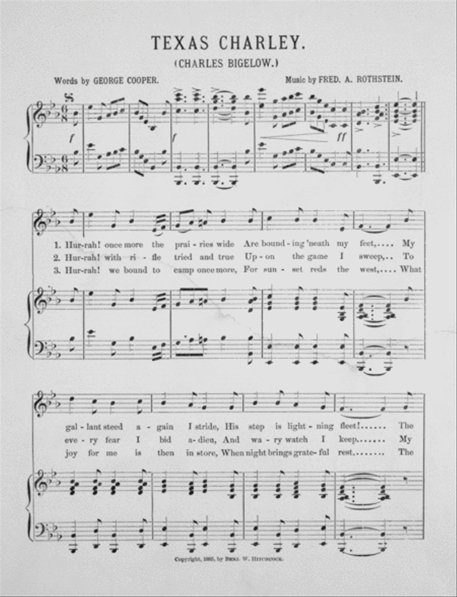 Texas Charlie. Waltz Song With Chorus Choir scores gallery preview page 2
