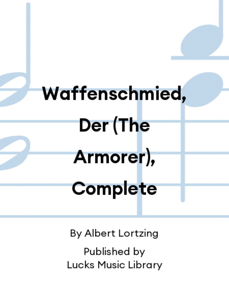 Waffenschmied, Der (The Armorer), Complete Set of Parts scores gallery preview page 1