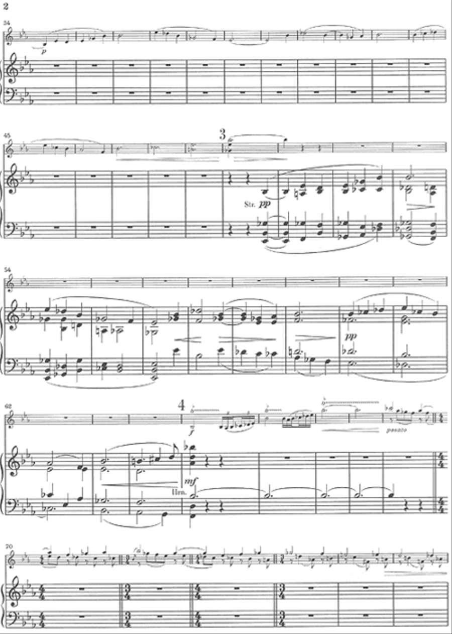 Poème for Violin and Orchestra Op. 25 Violin Solo scores gallery preview page 3