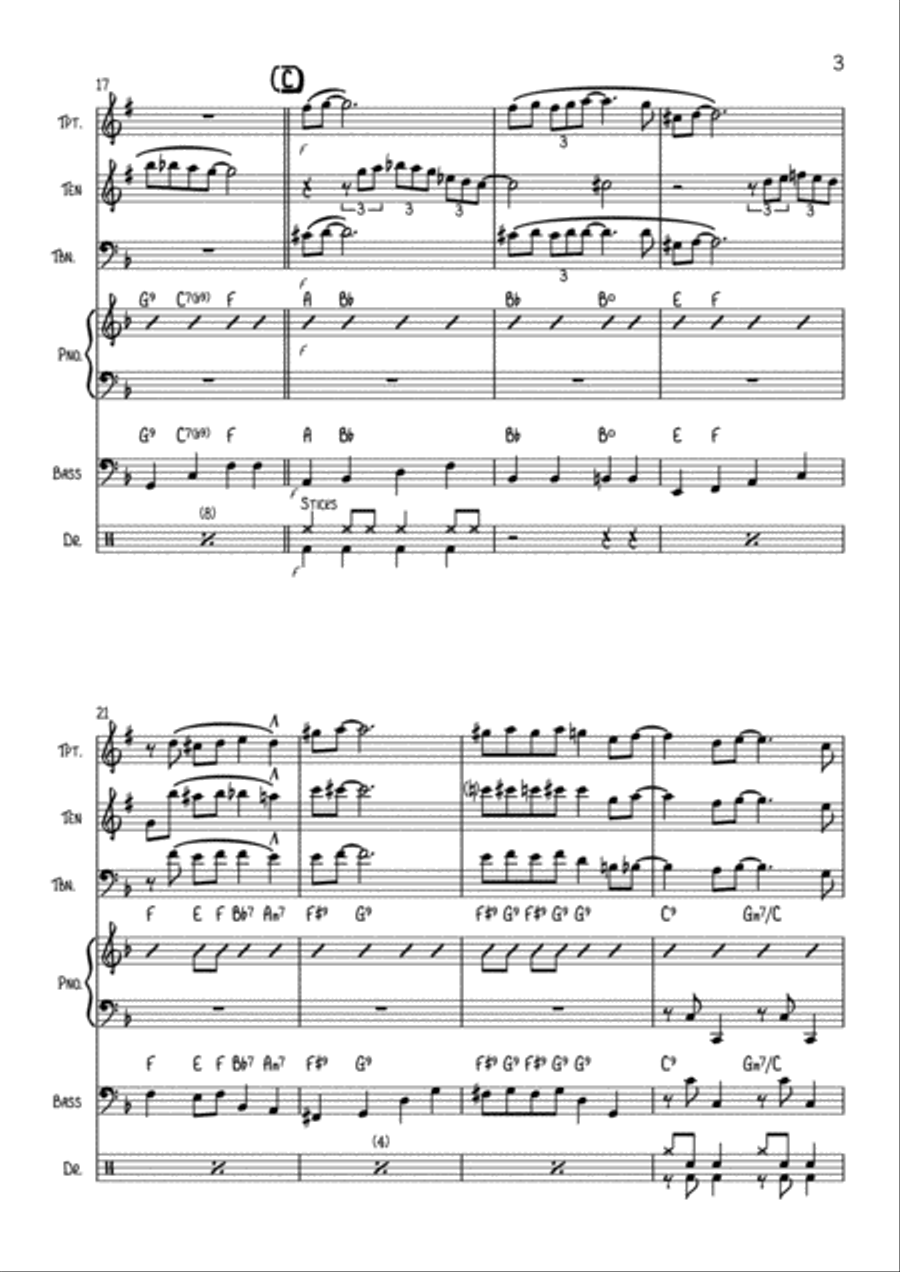 Sentimental Journey Tenor Saxophone scores gallery preview page 3
