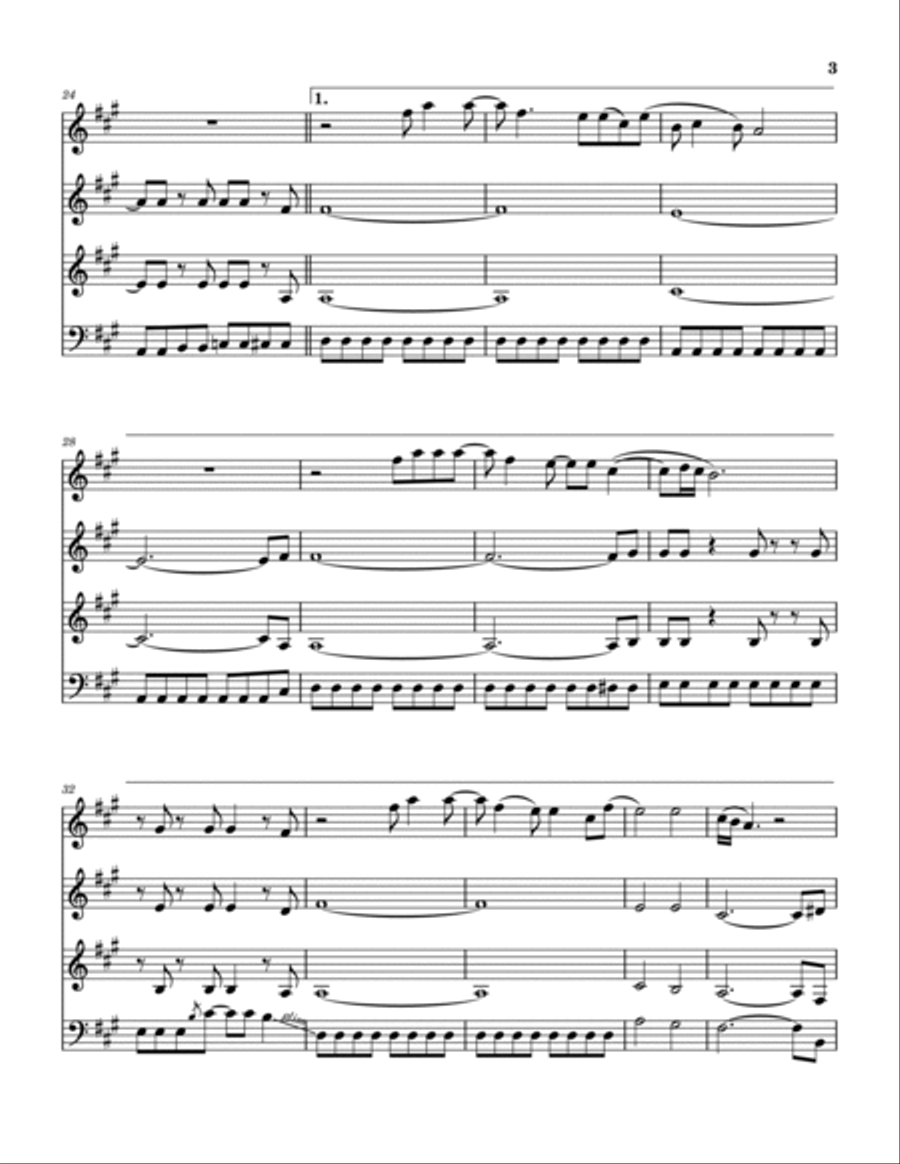 I'm Almost Ready I'm Almost Ready Woodwind Quartet scores gallery preview page 4