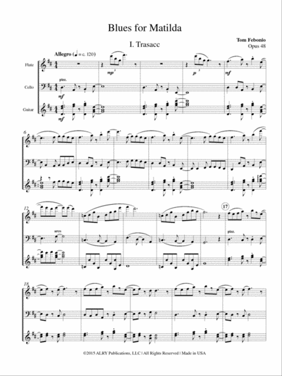 Blues for Matilda, Opus 48 School and Community scores gallery preview page 2