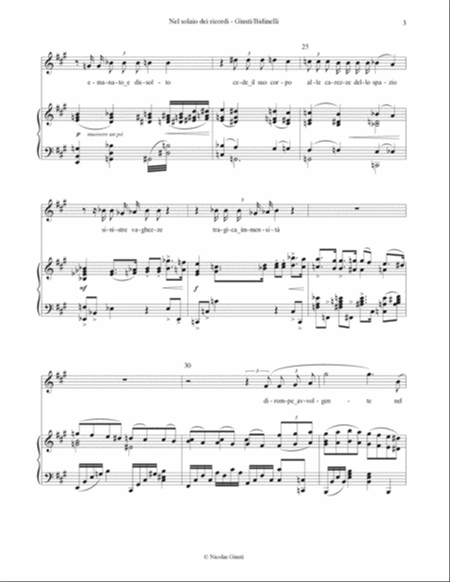Nel solaio dei ricordi Chamber Music scores gallery preview page 3