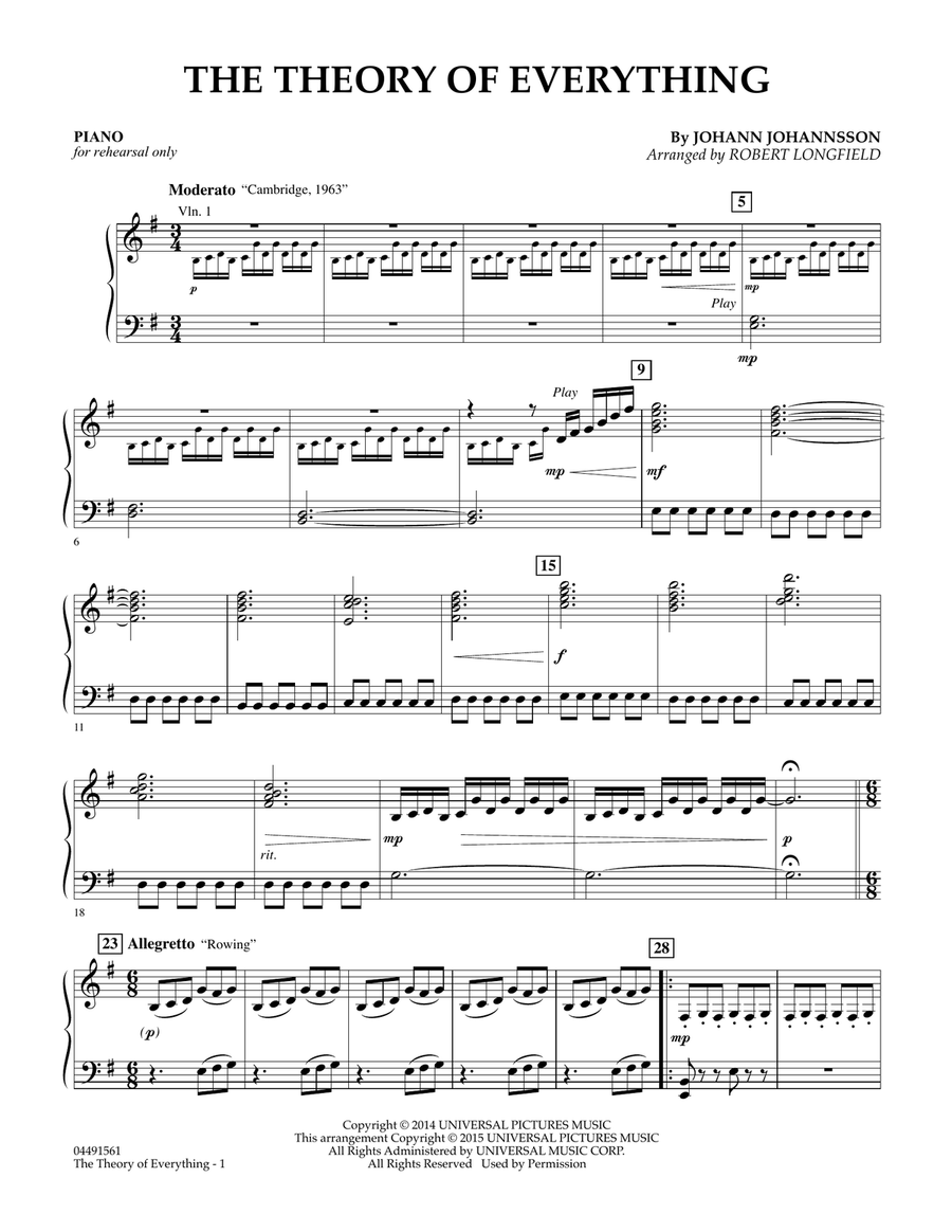 The Theory of Everything - Piano