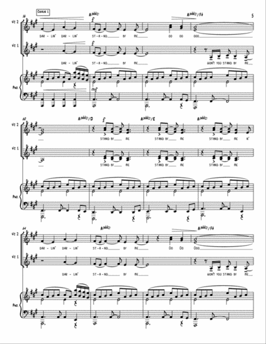 Stand By Me 4-Part scores gallery preview page 5