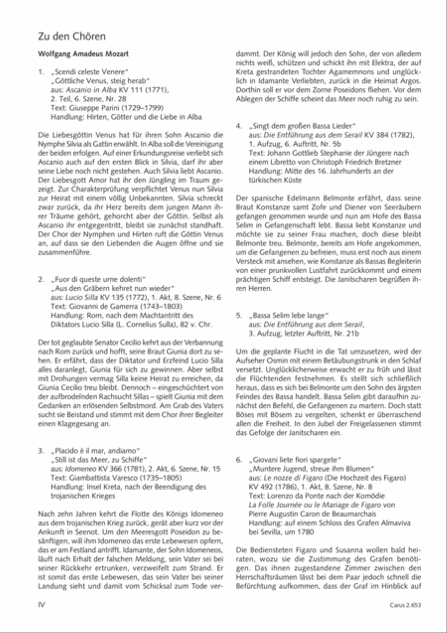 Choral collection Great Opera Choruses - Mozart * Haydn (choir & piano) Choir scores gallery preview page 5
