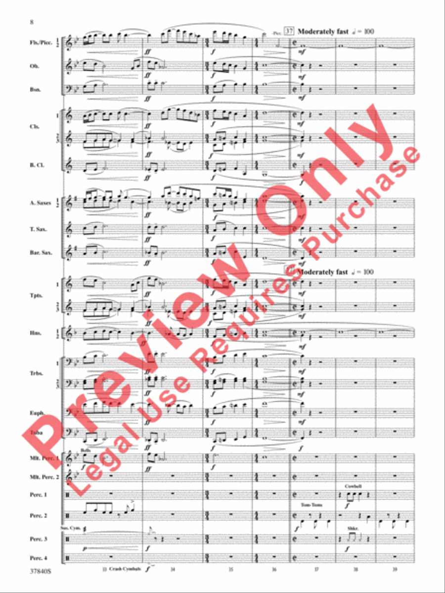 African Dreams African Dreams Concert Band scores gallery preview page 9