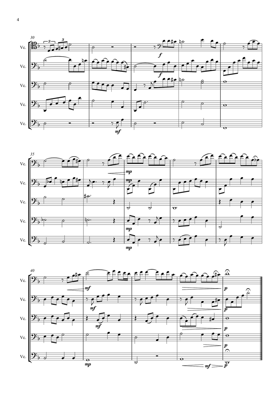 Godfather II String Orchestra scores gallery preview page 4