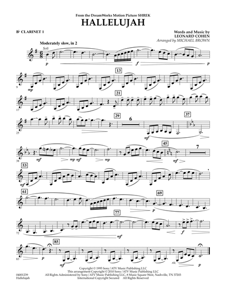 Hallelujah - Bb Clarinet 1