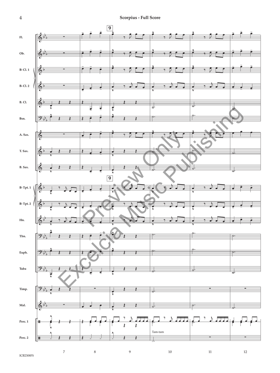 Scorpius (Score) Scorpius (Score) Concert Band scores gallery preview page 5