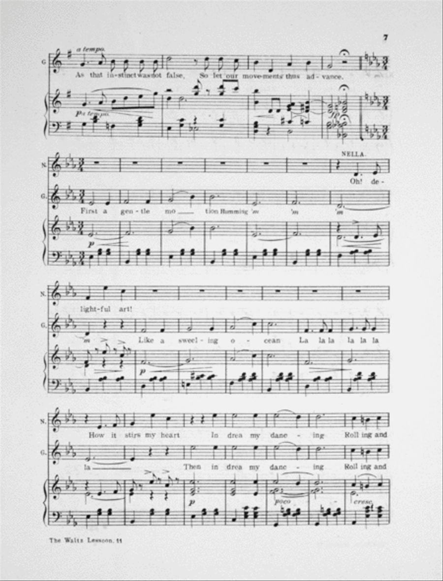 The Waltz Lesson. (Nella and Guido) Voice scores gallery preview page 6