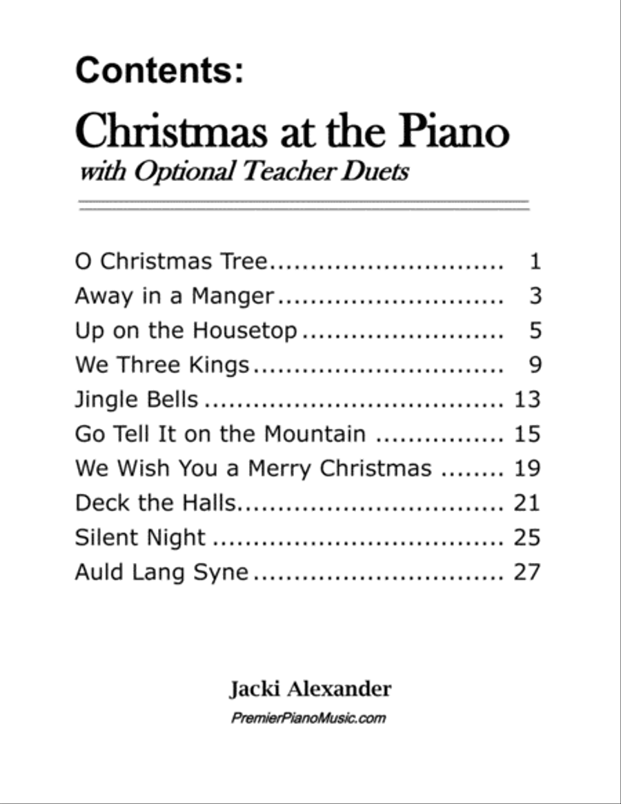 Christmas at the Piano with Teacher Duets Piano Method scores gallery preview page 4