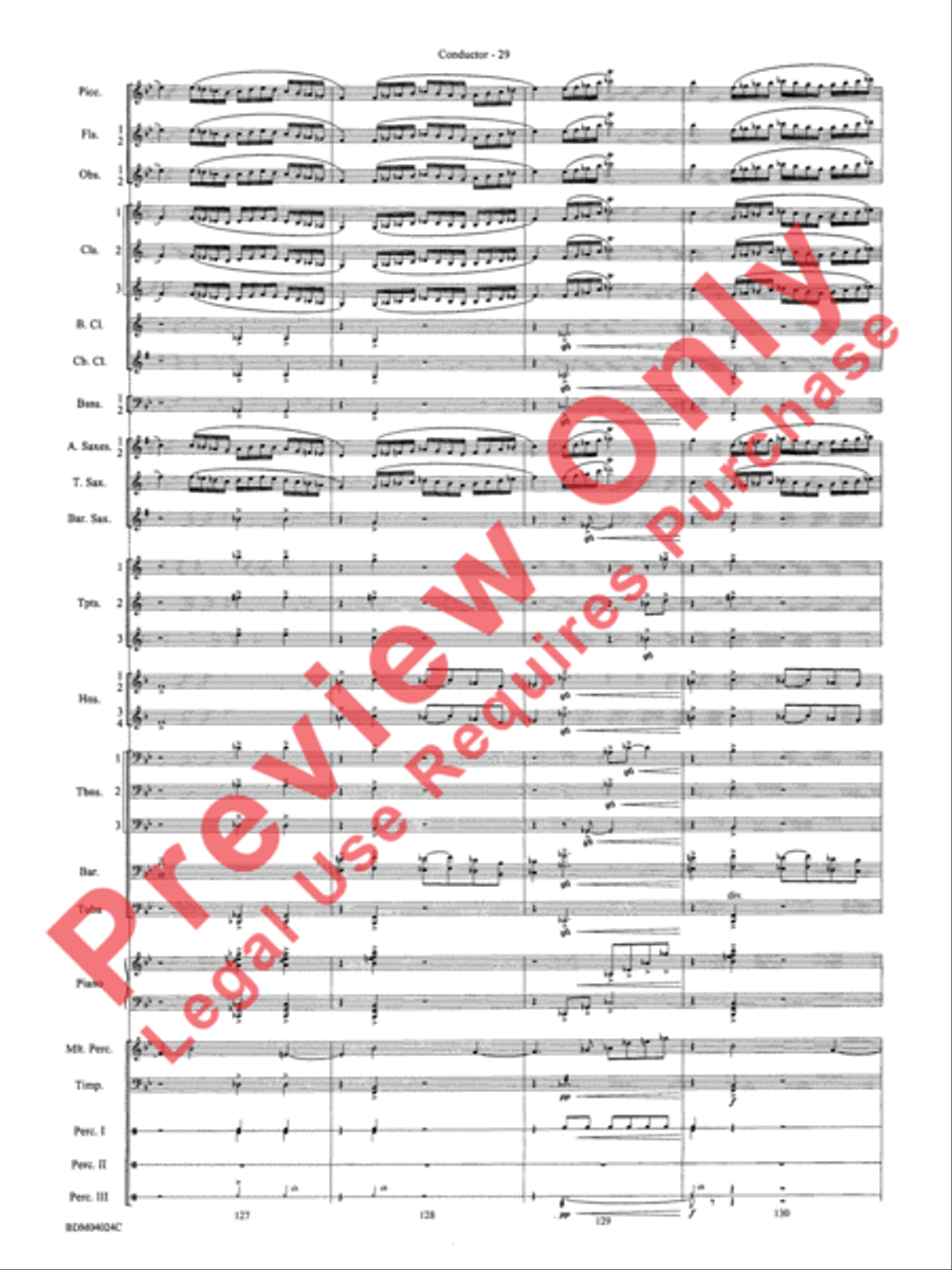 Ithaca (from The Odyssey (Symphony No. 2)) Concert Band scores gallery preview page 33