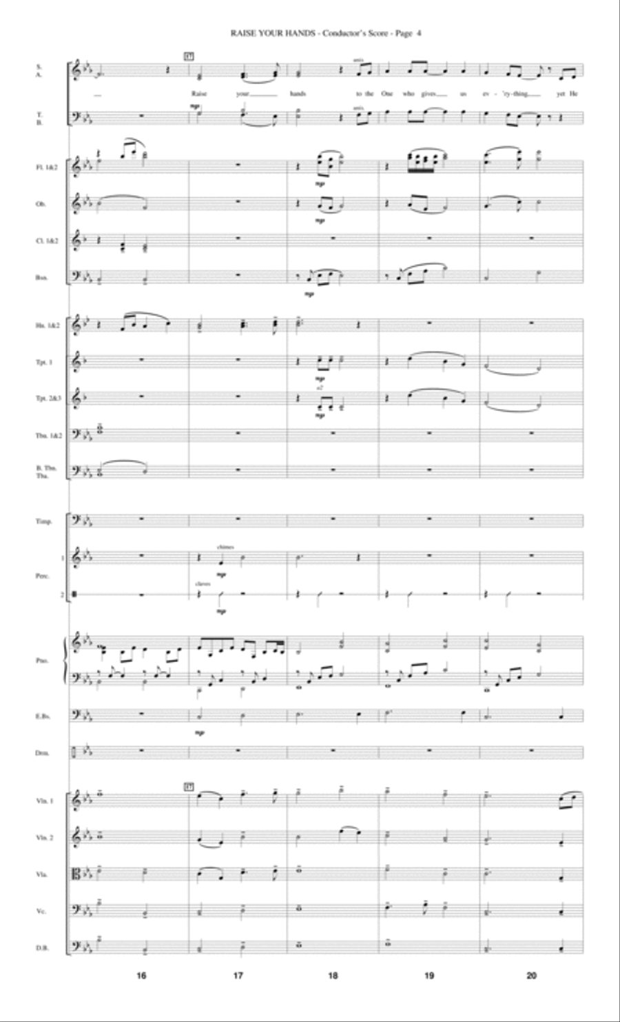 Raise Your Hands - Score Raise Your Hands - Score Choir scores gallery preview page 4