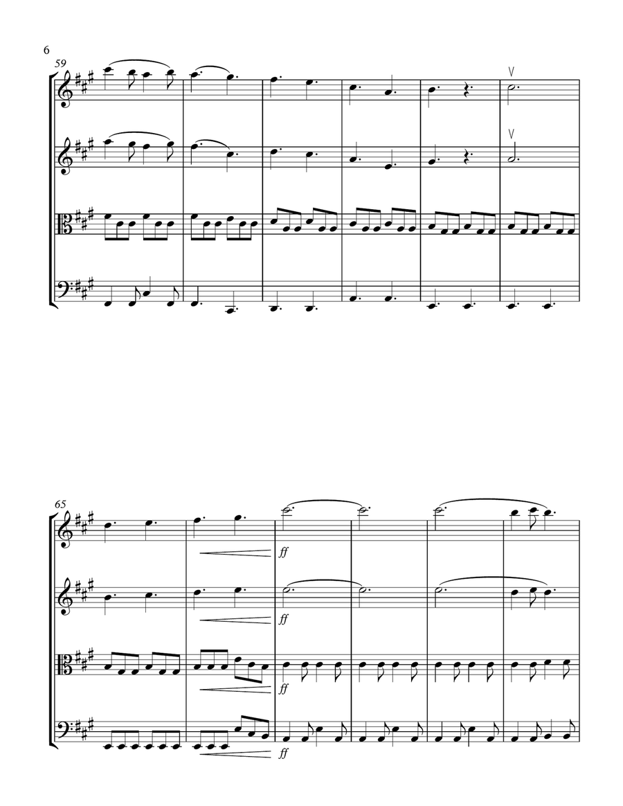 Electric Love String Quartet scores gallery preview page 6