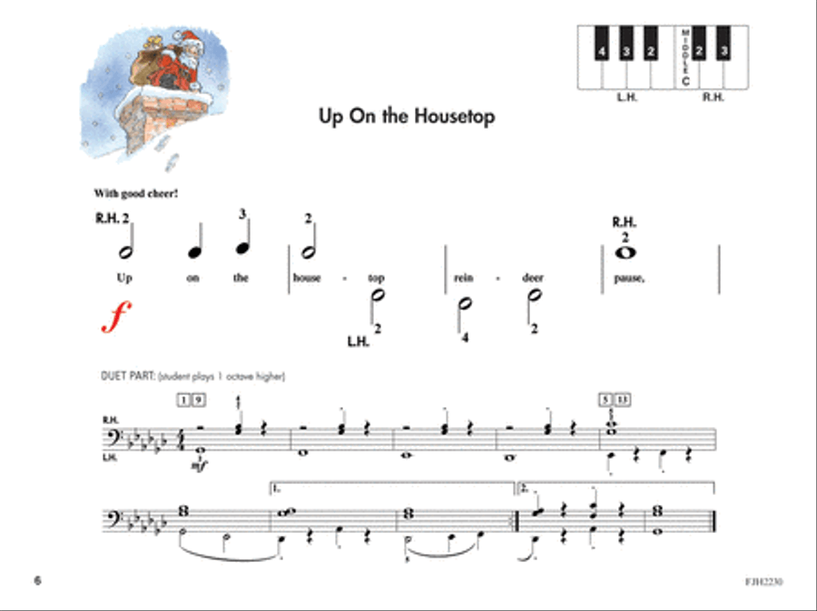 The All-In-One Approach to Succeeding at the Piano, Merry Christmas, Preparatory A Piano Method scores gallery preview page 2