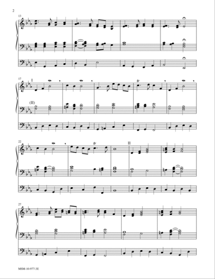 Trumpet Tune in E-flat Major Trumpet scores gallery preview page 2
