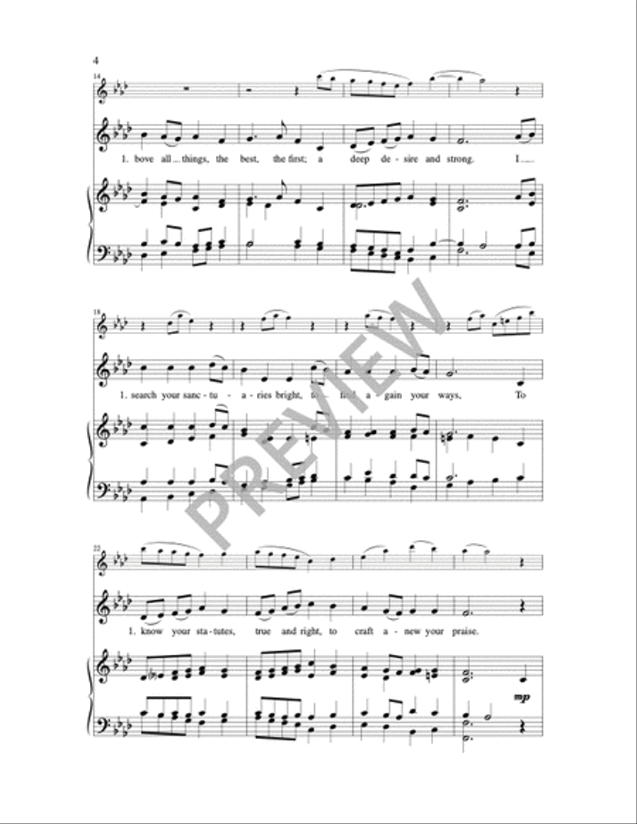 For You I Long 4-Part scores gallery preview page 13