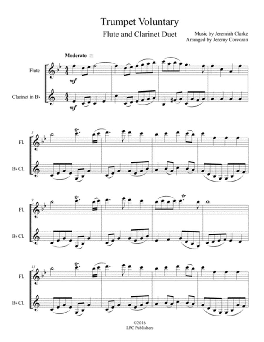 Trumpet Voluntary for Flute and Clarinet image number null