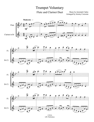 Trumpet Voluntary for Flute and Clarinet