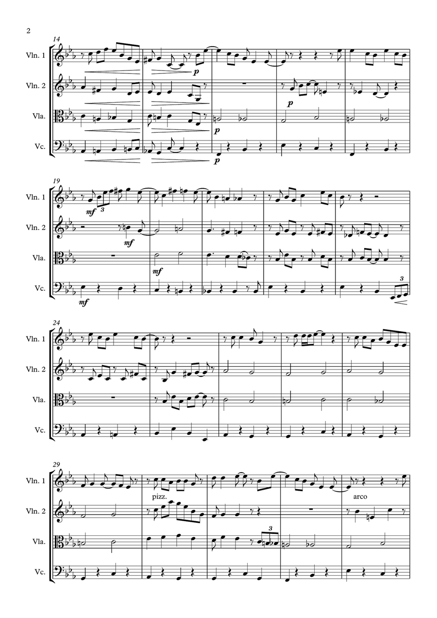 You've Got A Friend In Me String Quartet scores gallery preview page 2