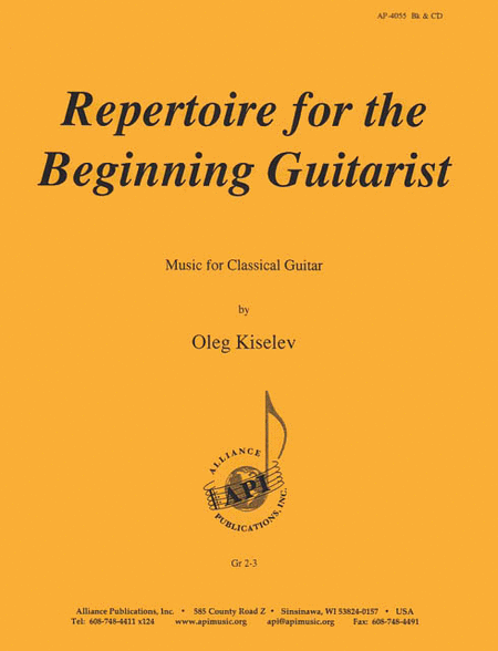 Repertoire For The Beginning Guitarist