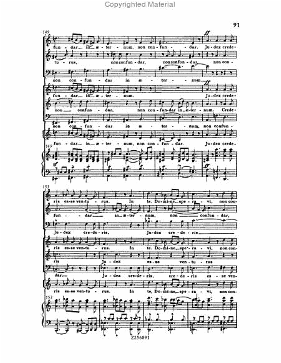 Te Deum, H 118 Choir scores gallery preview page 91