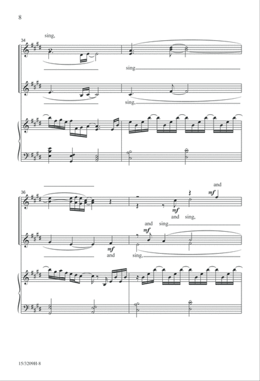 And I Can Sing SSAA scores gallery preview page 8