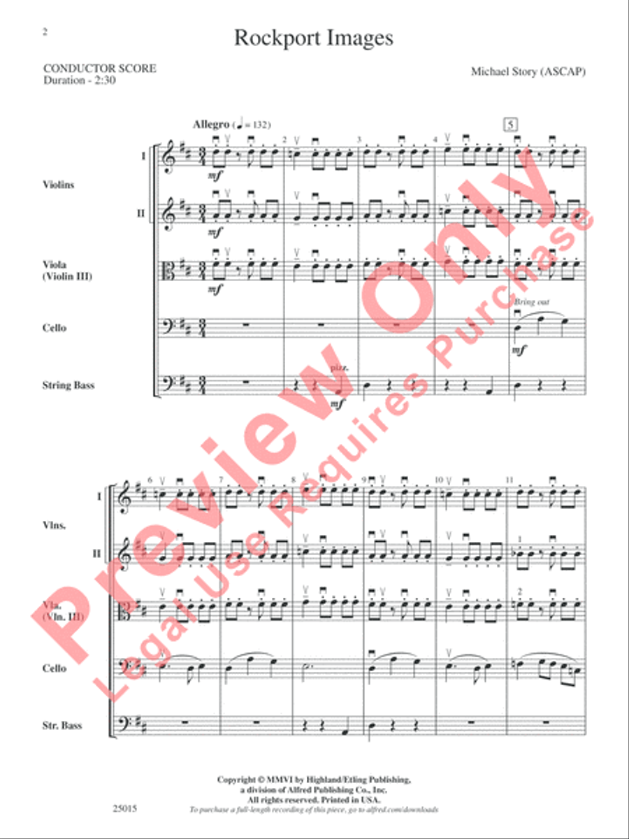 Rockport Images String Orchestra scores gallery preview page 3