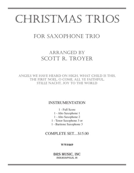 Christmas Trios for Saxophones