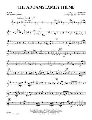 The Addams Family Theme - Pt.2 - Bb Clarinet/Bb Trumpet