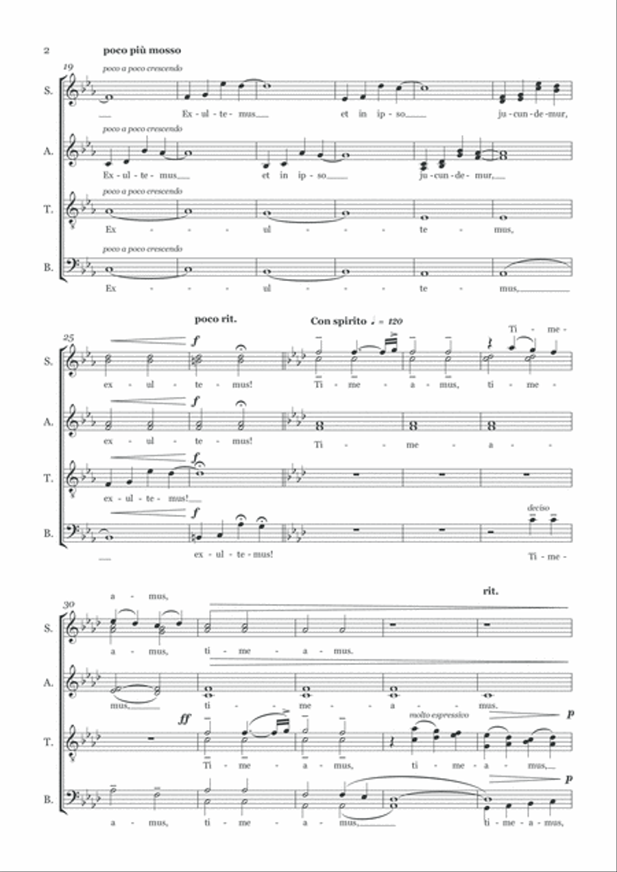 Ubi Caritas et Amor 4-Part scores gallery preview page 4