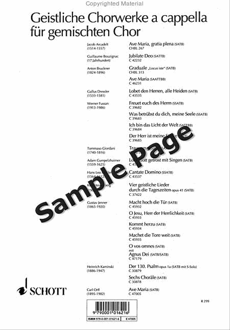 Ave Maria Ave Maria 4-Part scores gallery preview page 9